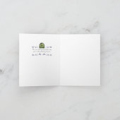 クローバーのメッセージカード カード (内部)