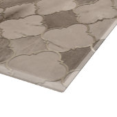 クローバーのモロッコパターンパステル調のミネラル水晶 カッティングボード (角)