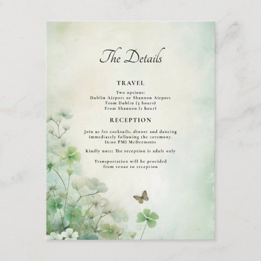 クローバーの丘 詳細 エンクロージャーカード (正面)