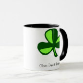 クローバーの小山はロゴのマグを設計します マグカップ (正面右)