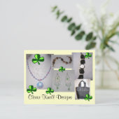 クローバーの小山は郵便はがきを設計します ポストカード (スタンド正面)