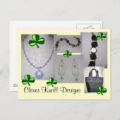 クローバーの小山は郵便はがきを設計します ポストカード (正面/裏面)