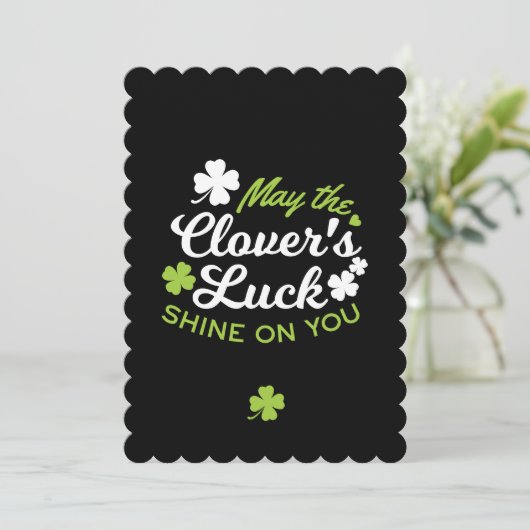 クローバーの幸運のお守り: クローバーの幸運が輝きますように シーズンカード (スタンド正面)