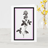 クローバーの挨拶状 カード (黄色い花)