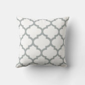 クローバーの枕-パロマの灰色 クッション (裏面)