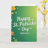 クローバーの模様の甥カード カード (黄色い花)