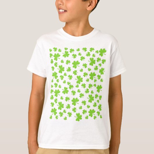 クローバーの模様 ラッキー・リトル・ワン Tシャツ (正面)