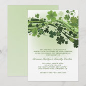 クローバーの波の招待状 招待状 (正面/裏面)