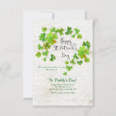 クローバーの滝のセントパトリックの招待状 招待状 (正面)