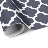 クローバーの濃紺の包装紙 ラッピングペーパー (ロールコーナー)