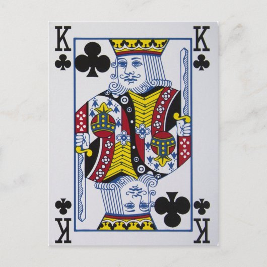 クローバーの王様(クラブ) ポストカード (正面)