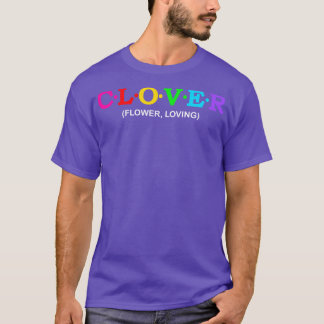 クローバーの花を愛する Tシャツ