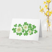 クローバーの花 カード (黄色い花)