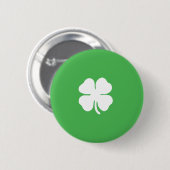 クローバーの葉のボタン 缶バッジ (正面&裏面)