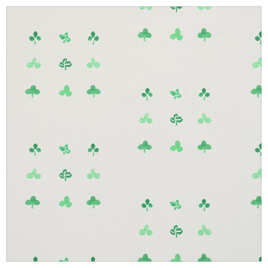 クローバーの葉は綿織物をとかしました ファブリック (見本)