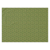 クローバーの葉及び金貨パターン テーブルクロス (正面(横))