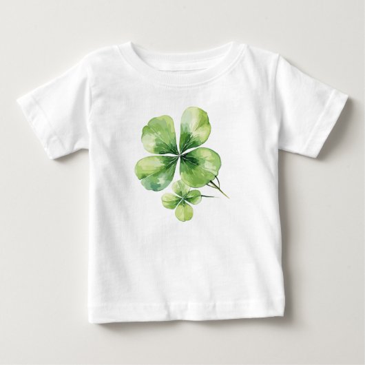 クローバーの葉 ベビーTシャツ (正面)