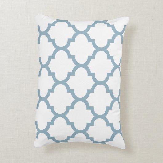 クローバーのOgeeのアクセントの枕-アクアマリン青 アクセントクッション (裏面(縦))