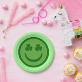 クローバーアイズハッピー顔紙プレート ペーパープレート (パーティー)