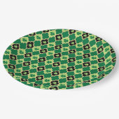 クローバーアイリッシュシャームロック ペーパープレート (アングル)