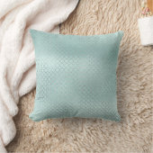 クローバーアールデコシルバーティファニーアクア海グラム クッション (ブランケット)