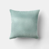 クローバーアールデコシルバーティファニーアクア海グラム クッション (裏面)