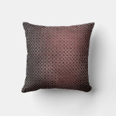 クローバーアールデコシルバーブルガンディノアグレム クッション (裏面)