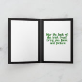 クローバーイヤリングセントパトリックの日 カード (内部)