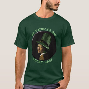 クローバーイヤリングセントパトリックの日 Tシャツ