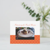 クローバーオレンジクローバービジネスイベント招待 インビテーションポストカード (スタンド正面)