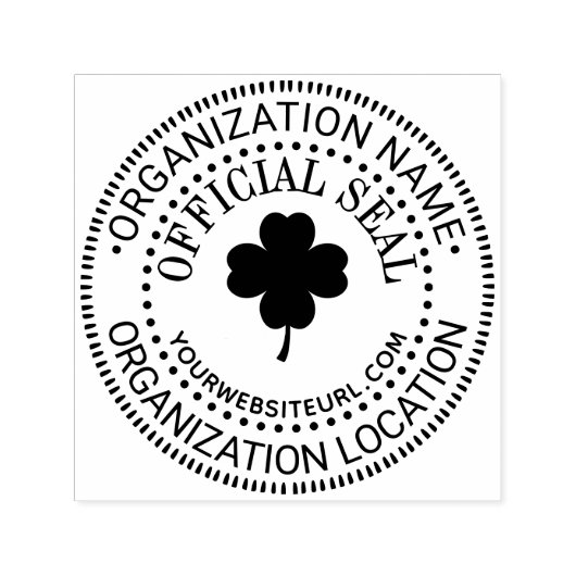 クローバーカスタム汎用シール公式シール名の場所URL セルフインキングスタンプ (デザイン)