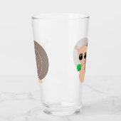 クローバーガラス付きカタツムリ タンブラーグラス (左)