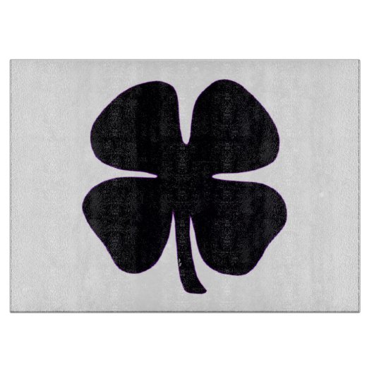 クローバーガラス板 カッティングボード (正面)