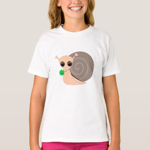 クローバーキッドTシャツのカタツムリ Tシャツ
