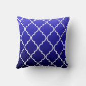 クローバーグラデーション幾何学 |ネイビー クッション (裏面)