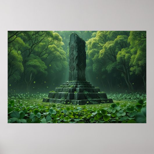 クローバーグリーンフィールドの神社 ポスター (正面)