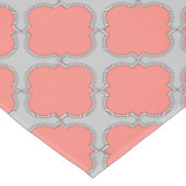 クローバーサンゴと灰色 テーブルクロス (アングル)