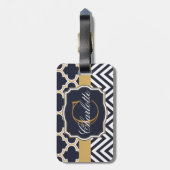 クローバーシェブロンモノグラム ラゲッジタグ (裏面縦)