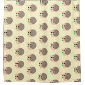 クローバーシャワーカーテン付きカタツムリ – お客様のカラー シャワーカーテン (正面)