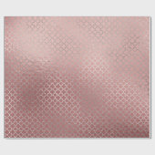 クローバーシルバーグラムピンクローズローズ金ゴールド光沢 ラッピングペーパー (フラット)