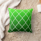 クローバージグラデーションオメトリ|エメラルド クッション (ブランケット)