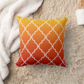 クローバージグラデーションオメトリ|日没| クッション (ブランケット)