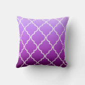 クローバージグラデーションオメトリ|紫 クッション (裏面)