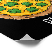 クローバーズ玉座St patricks dayおもしろいアイリッシュボーイズガール ポスター (角)