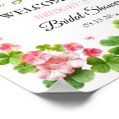 クローバーセントパトリックズデイブライダルシャワーへようこそ ポスター (角)