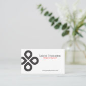 クローバーデザイン 名刺 (スタンド正面)