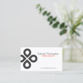 クローバーデザイン 名刺 (スタンド正面)