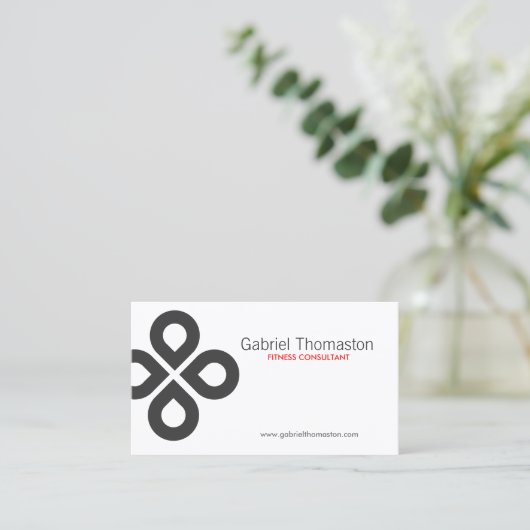 クローバーデザイン 名刺 (スタンド正面)