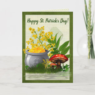 クローバートレイルお洒落フォークアーパーソナライズされたト カード