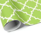 クローバーパターン包装紙-ライム ラッピングペーパー (ロールコーナー)